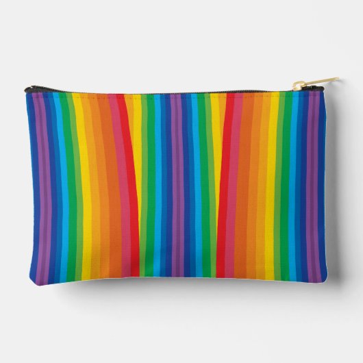 Retro Rainbows Kleine Pouch Etui (Achterkant)