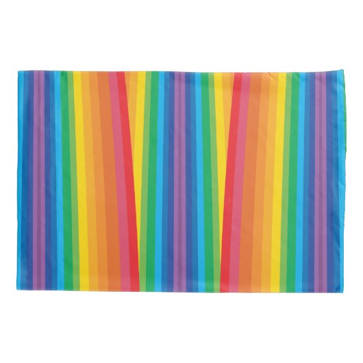 Retro Rainbows-Kussenslopen (2 maten) Kussensloop (Achterkant-Links)