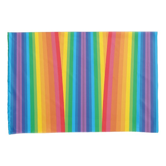 Retro Rainbows-Kussenslopen (2 maten) Kussensloop (Voorkant-Rechts)