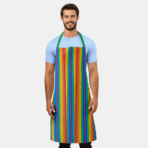Retro Rainbows Large Apron Schort