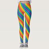 Retro Rainbows-Leggings Leggings (Voorkant)