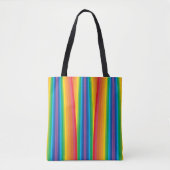 Retro Rainbows schouder Tas (2 maten) (Voorkant)