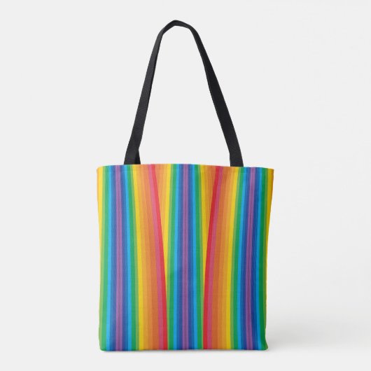 Retro Rainbows schouder Tas (2 maten) (Achterkant)