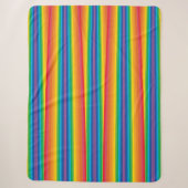 Retro Rainbows Sherpa Blanket (3 maten) Deken (Voorkant)