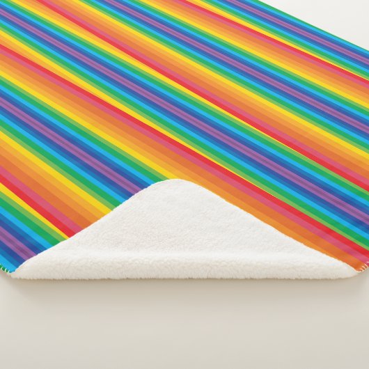 Retro Rainbows Sherpa Blanket (3 maten) Deken (3/4)