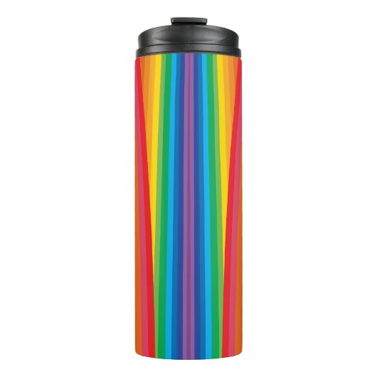Retro Rainbows Thermal Tumbler Thermosbeker (Voorkant)