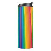 Retro Rainbows Thermal Tumbler Thermosbeker (Gedraaid links)