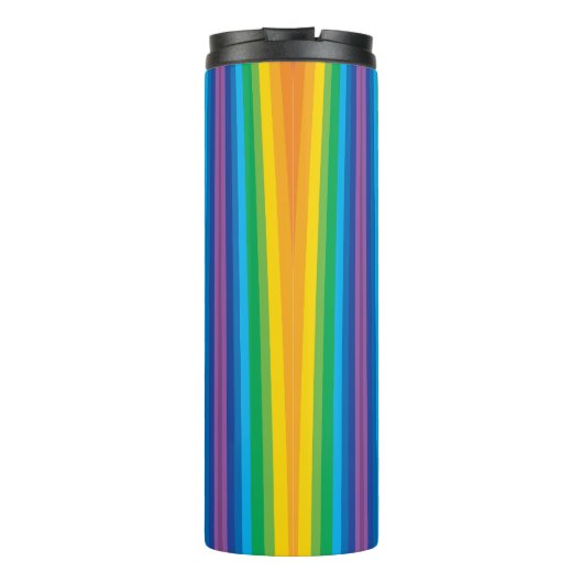 Retro Rainbows Thermal Tumbler Thermosbeker (Achterkant)