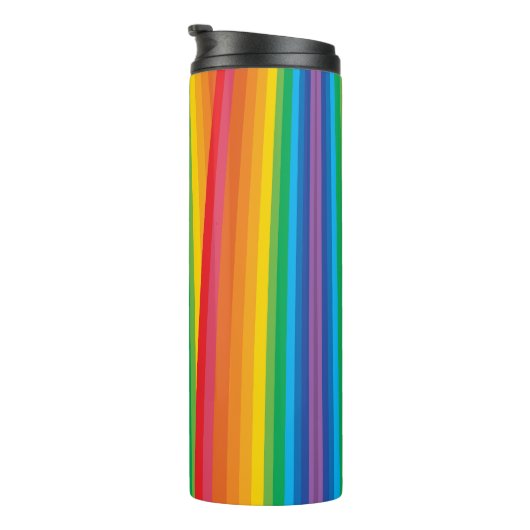 Retro Rainbows Thermal Tumbler Thermosbeker (Geroteerd rechts)