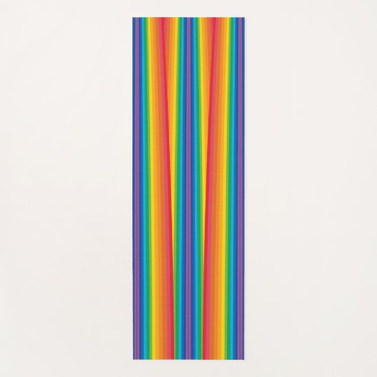 Retro Rainbows Yoga Mat (Voorkant)