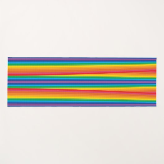 Retro Rainbows Yoga Mat (Voorkant (horizontaal))