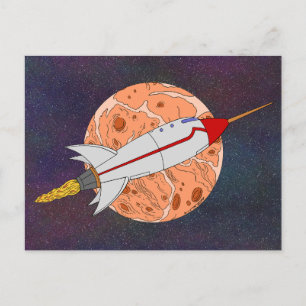 Retro Raket 2026 Briefkaart