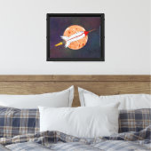 Retro Raket 2026 Canvas Afdruk (Insitu (Slaapkamer))