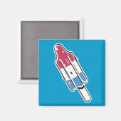 retro raket ijslolly magneet (Voorkant / Achterkant)