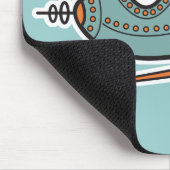retro raket muismat (Hoek)