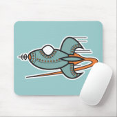 retro raket muismat (Met muis)