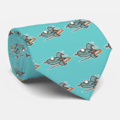 retro raket, retro raket, retro raket, retro... stropdas (Opgerold)