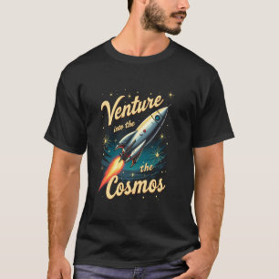 Retro raket ruimteverkenning Vintage onderneming T-shirt