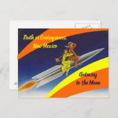 Retro Raketriton Moon Truth of Consequenties NM Briefkaart (Voorkant / Achterkant)