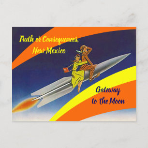 Retro Raketriton Moon Truth of Consequenties NM Briefkaart