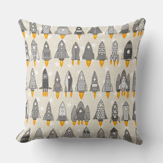 retro - raketten mono kussen (Voorkant)