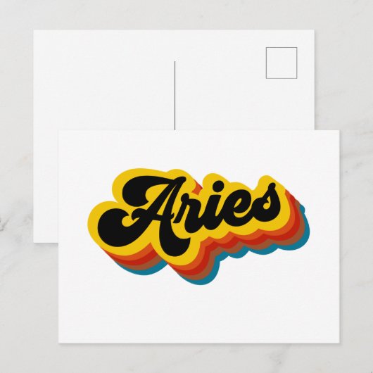 Retro  Ram Briefkaart (Voorkant / Achterkant)