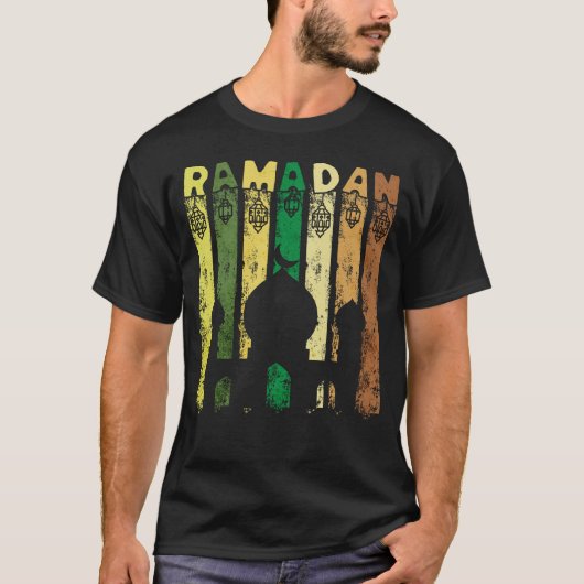 Retro Ramadan Moskee T-shirt (Voorkant)