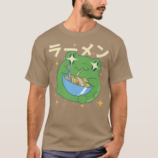 Retro Ramen Frog - Otaku Anime Manga 2762 T-shirt