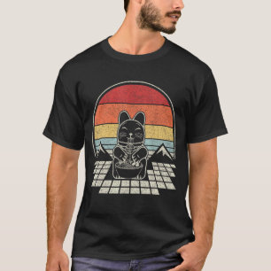 Retro Ramen Kat Japanse Noedels Esthetiek T-shirt