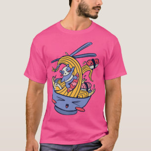 Retro Ramen Surfing Panda - Otaku Anime Manga2768 T-shirt