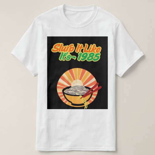 Retro Ramen T-shirt –  noedel vibes (Design voorkant)