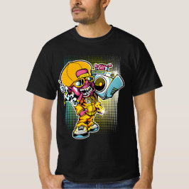 Retro Rap Ghoul – 90s Hip-Hop Halloween Vibes T-shirt