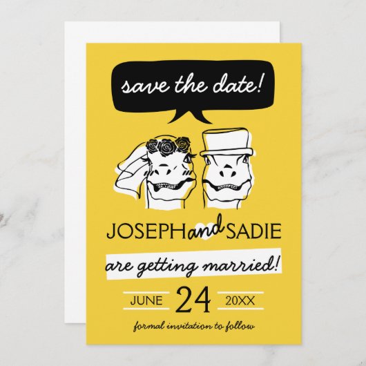 Retro Raptor Sla de Date Kaart op (Voorkant / Achterkant)