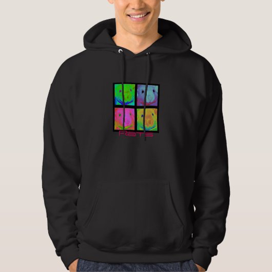 Retro Rat Hoody T-Shirt (Voorkant)