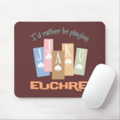 Retro Rather Play Euchre Muismat (Met muis)