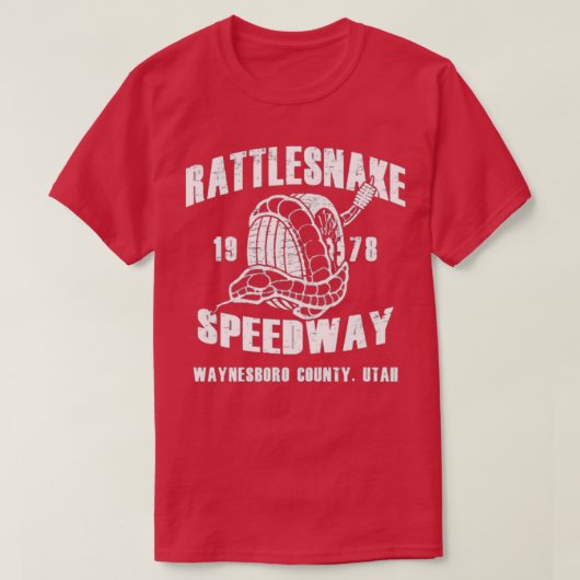Retro Rattlesnake 1978 Speedway  T-shirt (Design voorkant)
