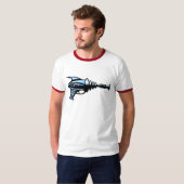 Retro-ray-pistool, voor sci-fi-ventilatoren. t-shirt (Voorkant volledig)