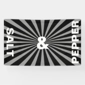 Retro Rays witte transp. + uw ruggengraat en ideeë Spandoek (Horizontaal)