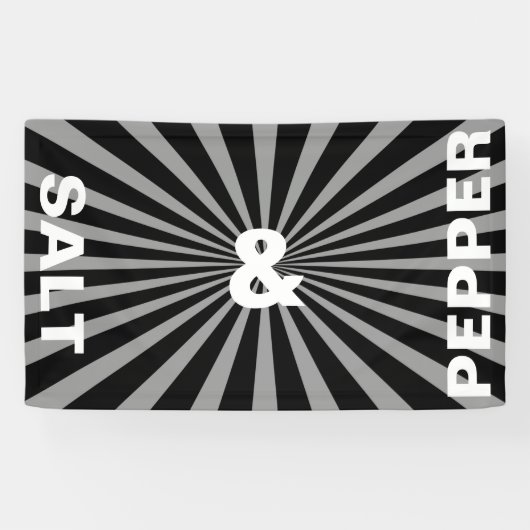 Retro Rays witte transp. + uw ruggengraat en ideeë Spandoek (Horizontaal)