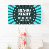 Retro Rays zwart transparant + uw idee Spandoek (Insitu)