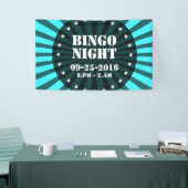 Retro Rays zwart transparant + uw idee Spandoek (Beurs)