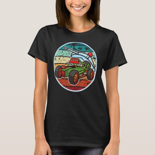 Retro Rc Car Racing Radio Control Controlle T-shirt (Voorkant)