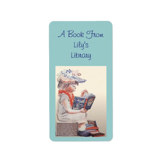 Retro Readers Bookplates Labels Bookplate Label (Voorkant)
