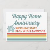 Retro Real Estate Company House Marketing Card (Voorkant)
