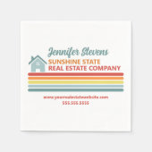 Retro Real Estate Company Open House Marketing Servet (Voorkant)