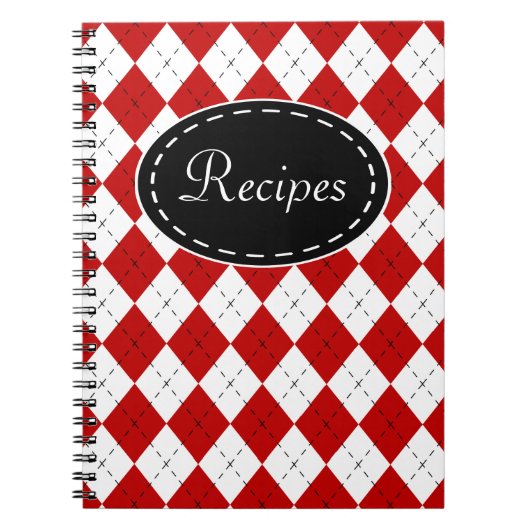 Retro Recept Kookboek Cadeau Notitieboek (Voorkant)