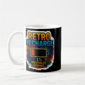 “retro Recharge – Mentally Loading…” Koffiemok (Links)