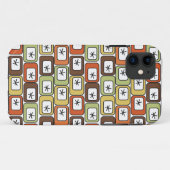Retro Rechthoeken met Starbursts 1 Case-Mate iPhone Case (Achterkant (horizontaal))