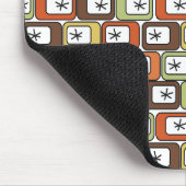 Retro Rechthoeken met Starbursts Muismat (Hoek)