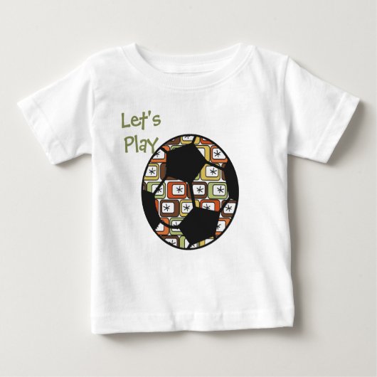 Retro Rechthoeken met Starbursts T-Shirt (Voorkant)